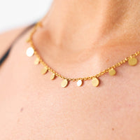 Tiny Charm Necklace - Round